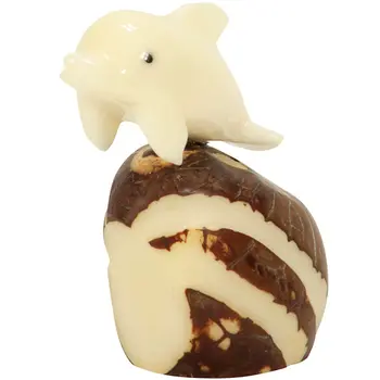 Dolphin Tagua Nut Figurine