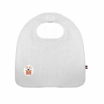 Bavoir en Coton Bio Blanc