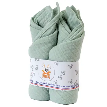 Langes en Coton Bio Vert