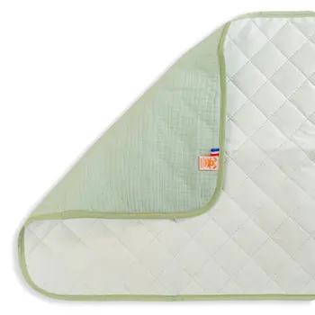 Tapis à Langer en Coton Bio Vert