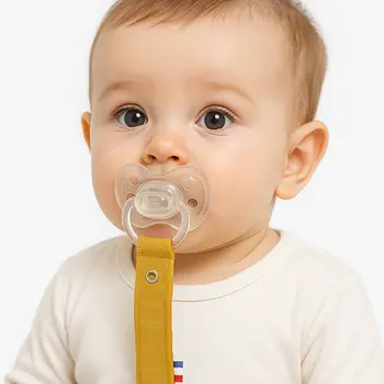 Attache Tétine en Coton Bio Honey