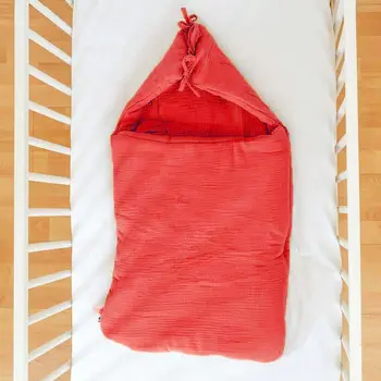 Nid d'Ange en Coton Bio Fraise