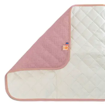 Tapis à Langer en Coton Bio Rose