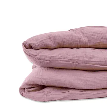 Housse de Couette en Coton Bio Rose