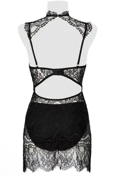 schwarzes Spitzen Negligé 15310 - XL
