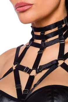 Harness-Wetlook-Set mit Rock 18263 - XL/2XL
