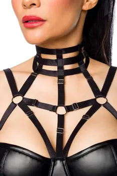 Harness-Wetlook-Minikleid 18266 - XL/2XL
