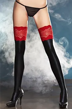 black/red Hold-ups A0199 L/XL by 7-Heaven