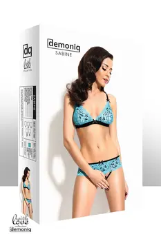 türkises ouvert Set Sabine XXL von Demoniq
