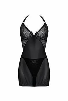 schwarzes Negligee AA051750 - 5XL/6XL
