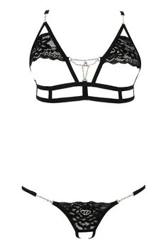 schwarzes Set Kyane - 3XL