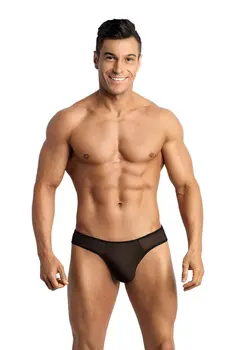 Herren String 052803 schwarz - 3XL