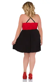 schwarz/rotes Chemise Z/5036 - 54/56