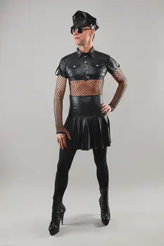 halblanger Rock BOJavier001 schwarz - 2XL