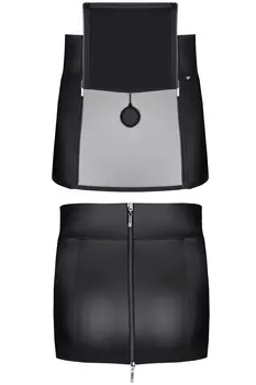 kurzer Rock BOJorge001 schwarz - 2XL
