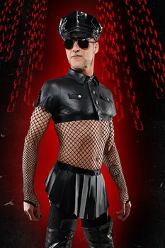 kurzer Rock BOJulian001 schwarz - 2XL