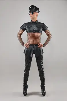 kurzer Rock BOJulian001 schwarz - 2XL