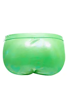 grüner Wetlook Clip Tanga Brief EMER4LD von Cut4Men XL
