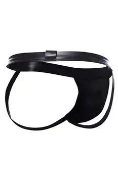schwarzer Wetlook Jockstrap BL4CK05 - XL