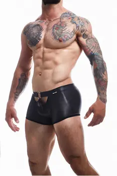 schwarzer Wetlook Boxer BL4CK03 - XL