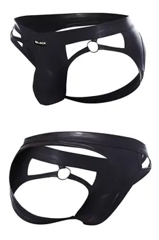 schwarzer Wetlook Jockstrap BL4CK02 - XL