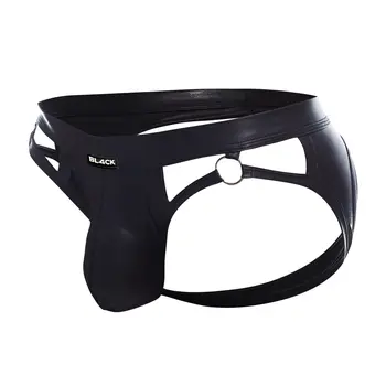 schwarzer Wetlook Jockstrap BL4CK02 - XL