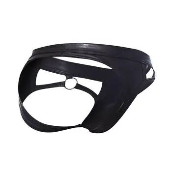 schwarzer Wetlook Jockstrap BL4CK02 - XL