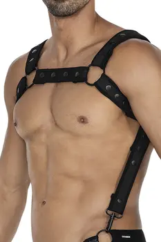 black chest harness 05 - OS