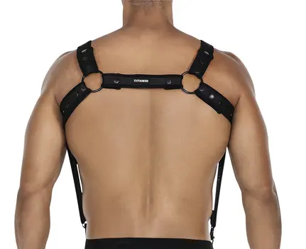 schwarzer Brust-Harness 05 - OS