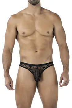schwarzer String mit Netz RAV109 - XL