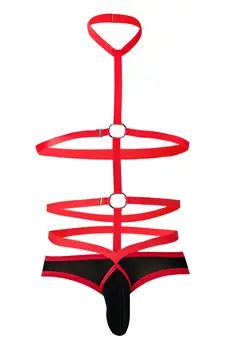 Red Daring Harness Halter RAV114 - XL