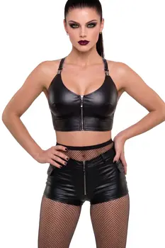 schwarzes Damen-Top DDAlice001 - 2XL