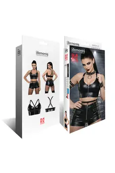 schwarzes Damen-Top DDAlice001 - 2XL