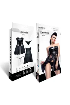 schwarzes Minikleid Rita - XXL