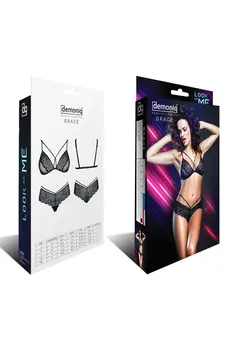 schwarzes Set Grace - XXL