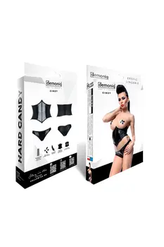 schwarzes Set Cindy - XXL