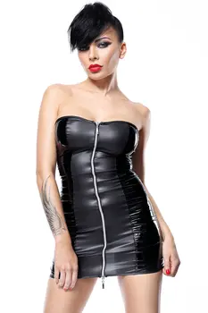 schwarzes Minikleid Greta - XL