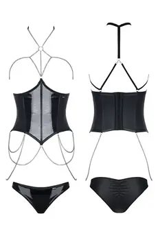 schwarzes Set Nikoletta - XXL