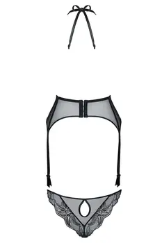 schwarz/goldenes Gorset Penelope - XL