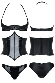 schwarzes Set DE448 - XXL von Demoniq