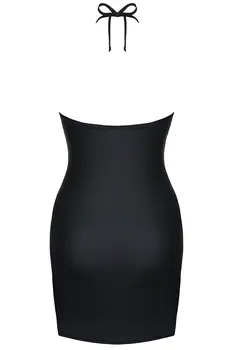 schwarzes Minikleid DDFojbe001 - XXL