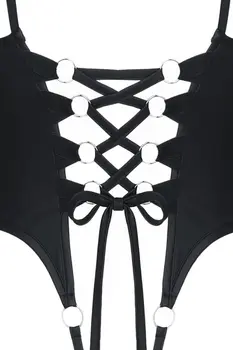 schwarzer ouvert  Body DDReja001 - XL