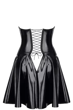 schwarzes Lack Miniklied TDJutta001 - 5XL