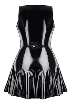 schwarzes PVC Miniklied TDPerlita001 - 2XL