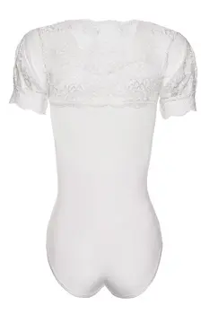 ecru Body mit Spitze KA923333 - 2XL