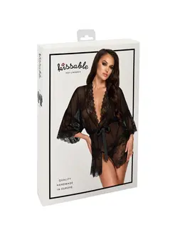 KISS245 Negligee aus Netz und Spitze - L/XL