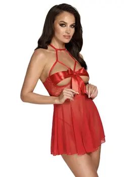 KISS247 Negligee aus Netz und Spitze - L/XL