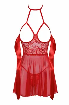 KISS247 Negligee aus Netz und Spitze - L/XL