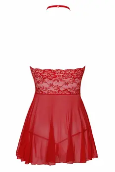 KISS247 Negligee aus Netz und Spitze - L/XL