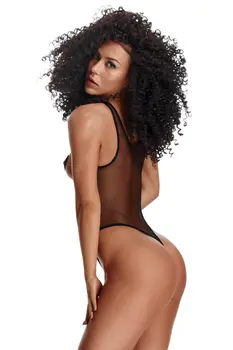 schwarzer Body ouvert LXAbril001 - XXL